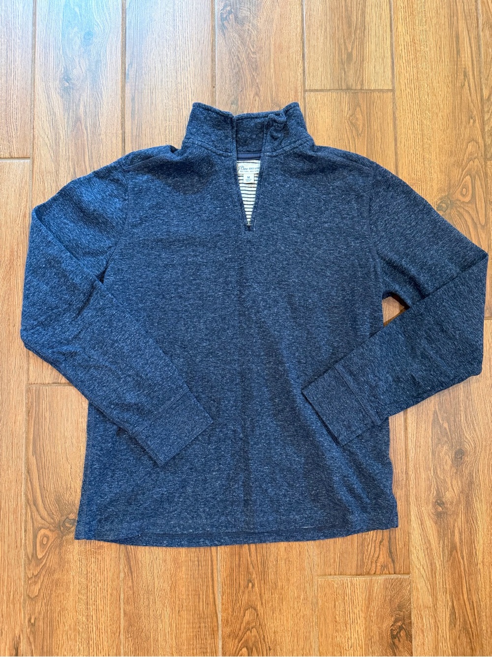 J.Crew Men's Navy Quarter-Zip Pullover Sweater / medium